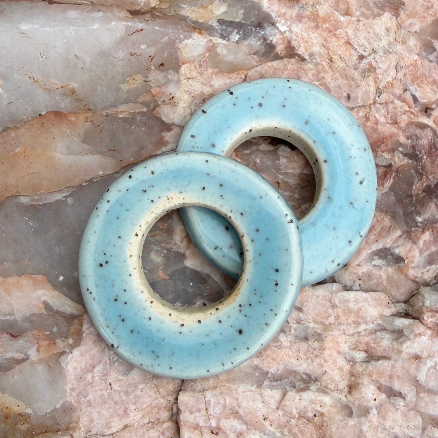 Set of 2 Ceramic Beads