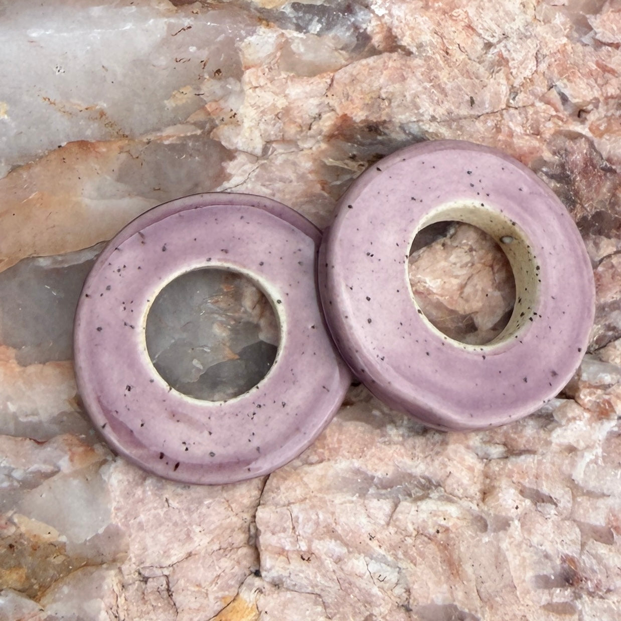Set of 2 Ceramic Beads