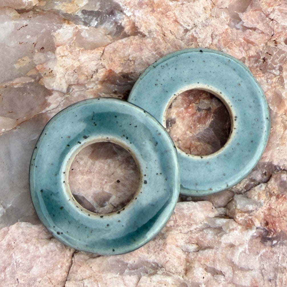 Set of 2 Ceramic Beads