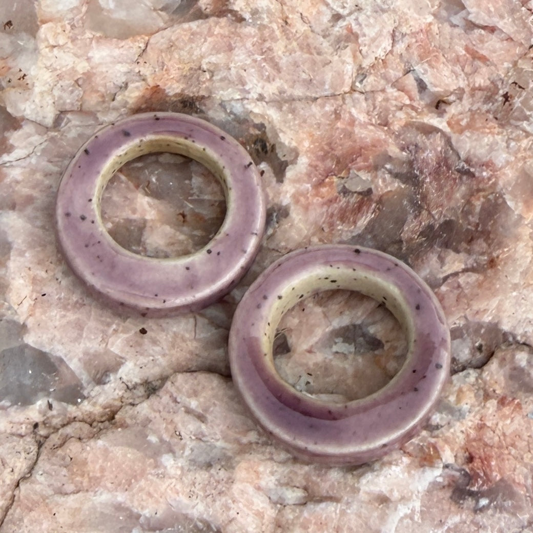 Set of 2 Ceramic Beads