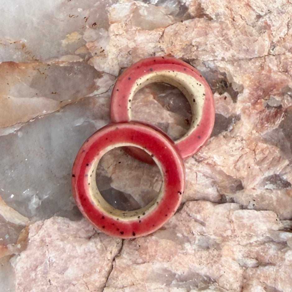 Set of 2 Ceramic Beads