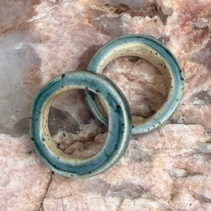 Set of 2 Ceramic Beads