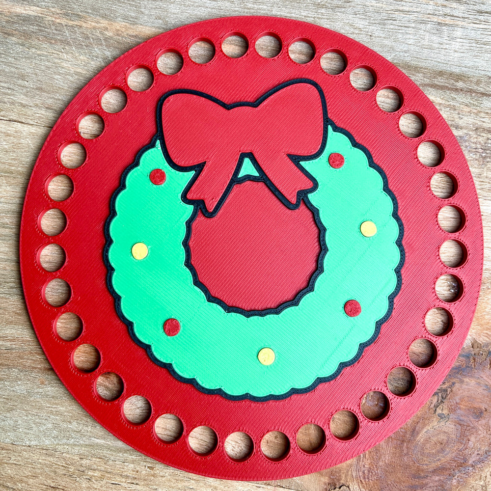 Holiday Wreath Base for Basket Coiling and Crochet 5-inch