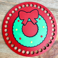 Holiday Wreath Base for Basket Coiling and Crochet 5-inch