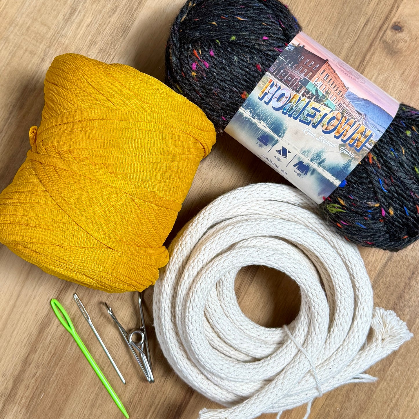 T-Shirt Yarn Mixed Fiber Coiled Basket Kit - Limited Edition