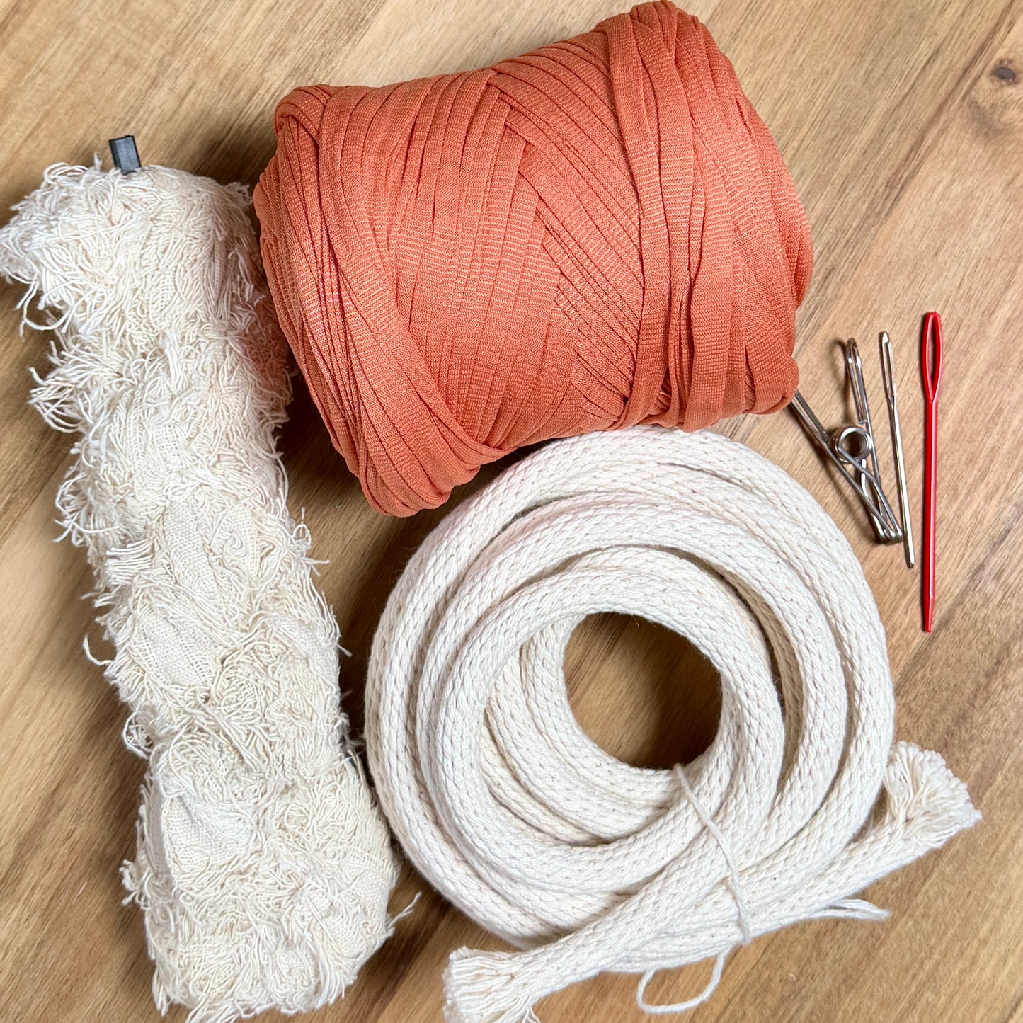 T-Shirt Yarn Mixed Fiber Coiled Basket Kit - Limited Edition