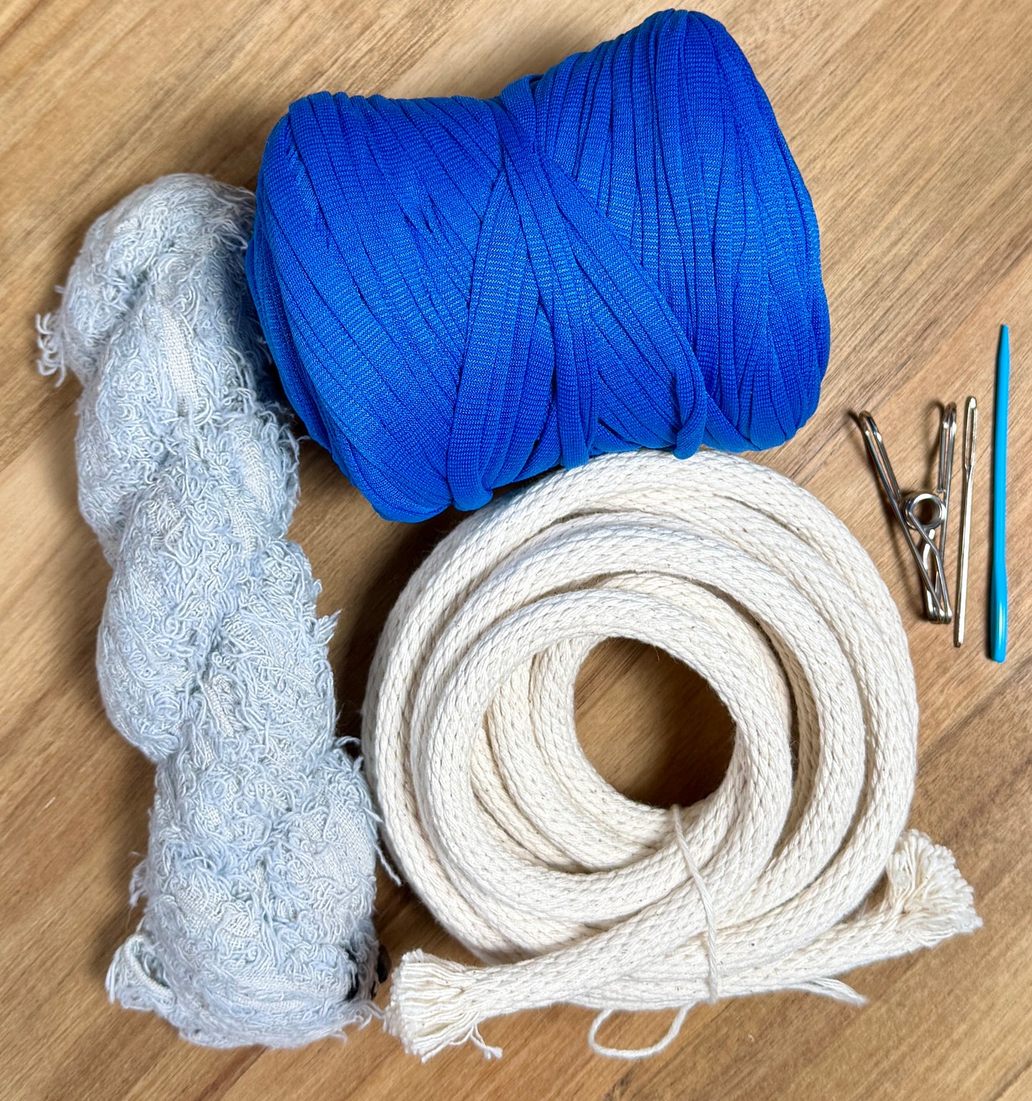 T-Shirt Yarn Mixed Fiber Coiled Basket Kit - Limited Edition