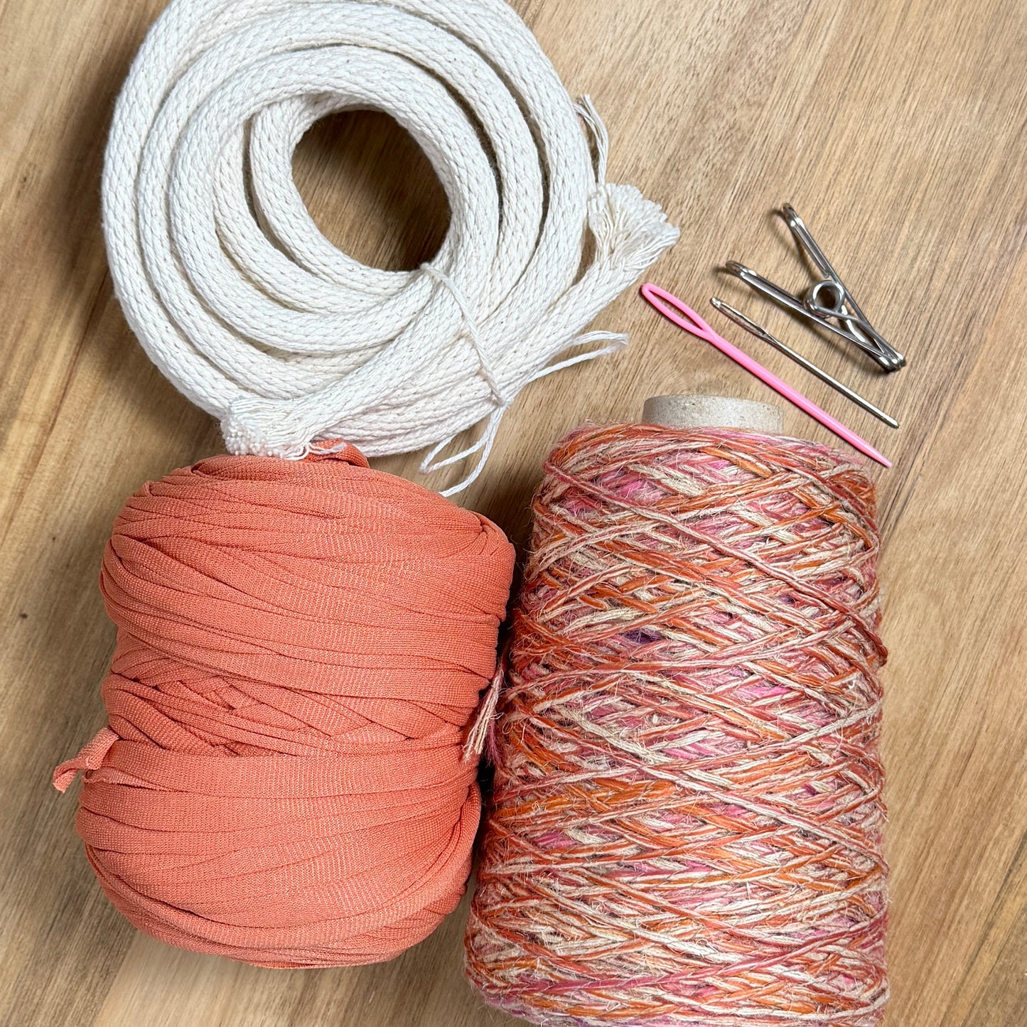 T-Shirt Yarn Mixed Fiber Coiled Basket Kit - Limited Edition