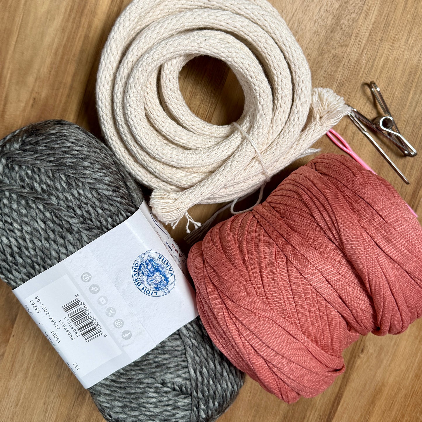 T-Shirt Yarn Mixed Fiber Coiled Basket Kit - Limited Edition