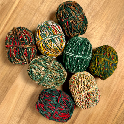 Recycled Sari Twine Balls