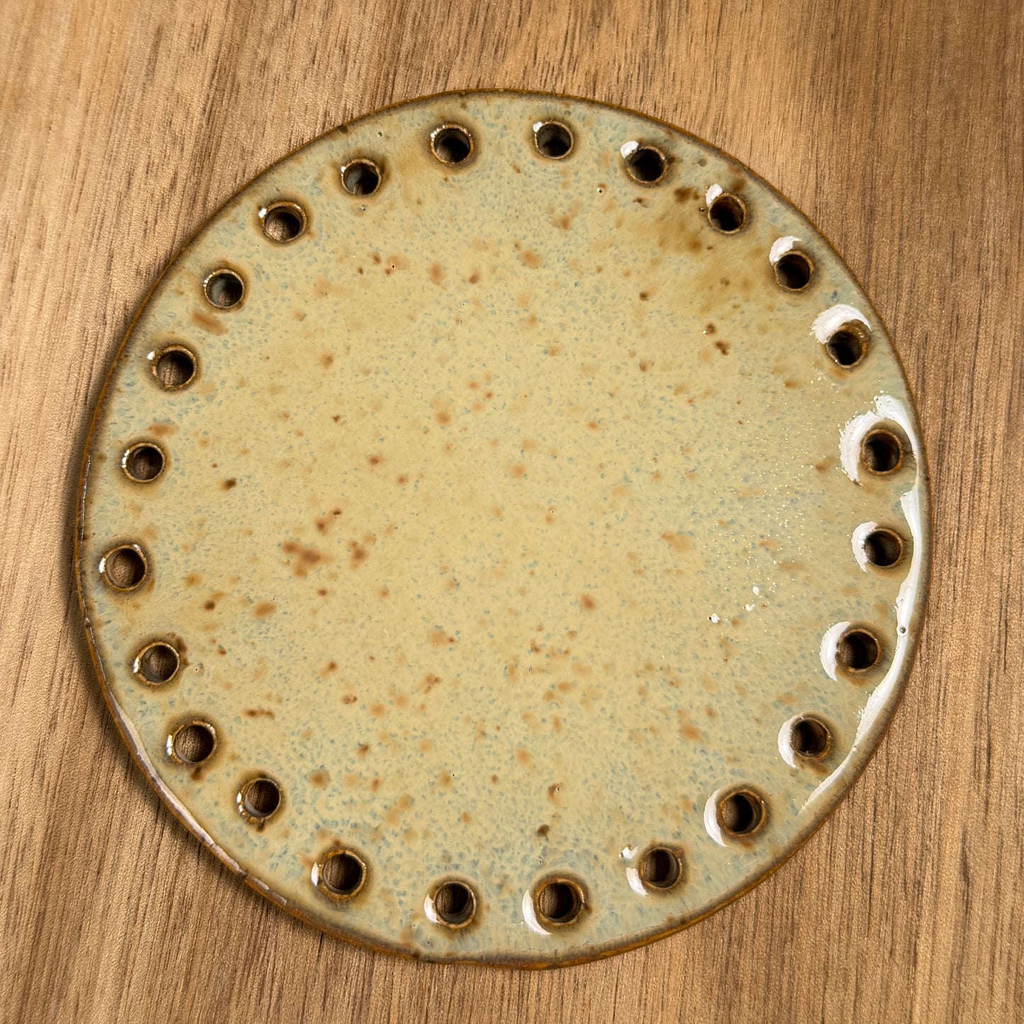 Ceramic Basket Base for Yarn