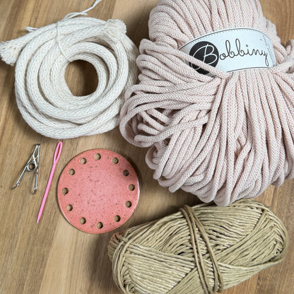 Coiled Basket Bundle with a Ceramic Base - Limited Edition