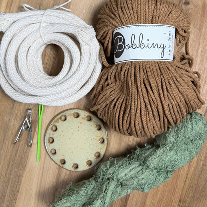 Coiled Basket Bundle with a Ceramic Base - Limited Edition