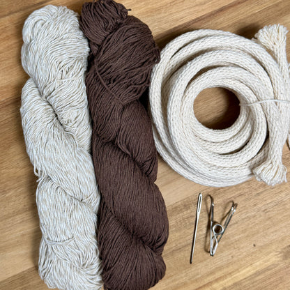 Cotton Yarn Coiled Basket Kit