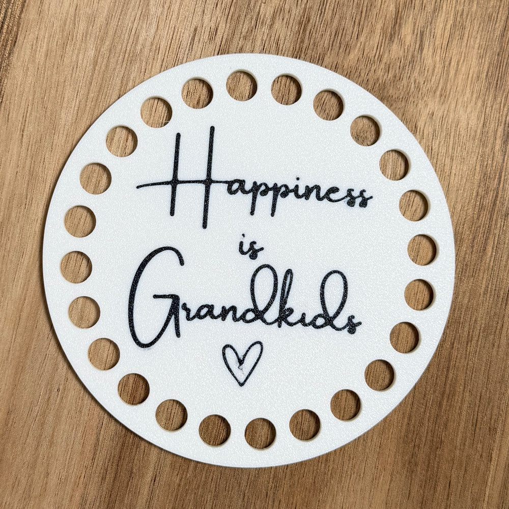 Happiness is Grandkids Base for Basket Making