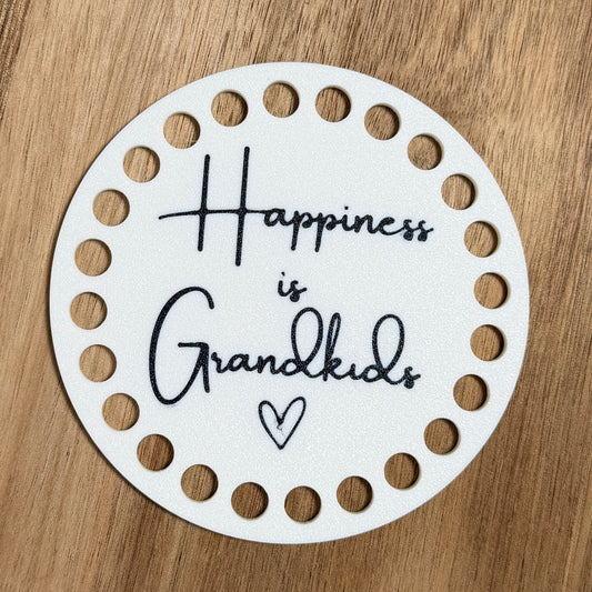 Happiness is Grandkids Base for Basket Making