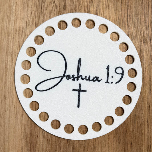 Joshua 1:9 Base for Basket Making