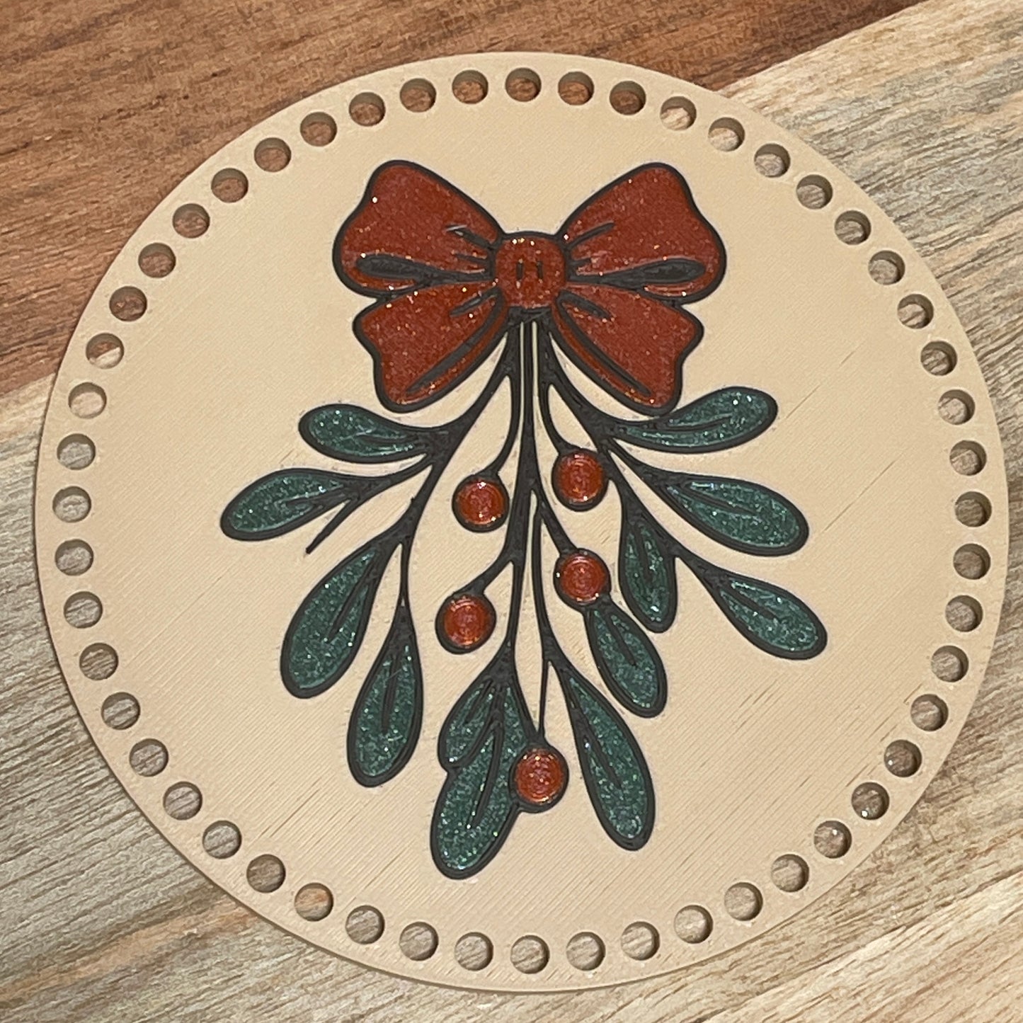 Mistletoe Base for Basket Coiling