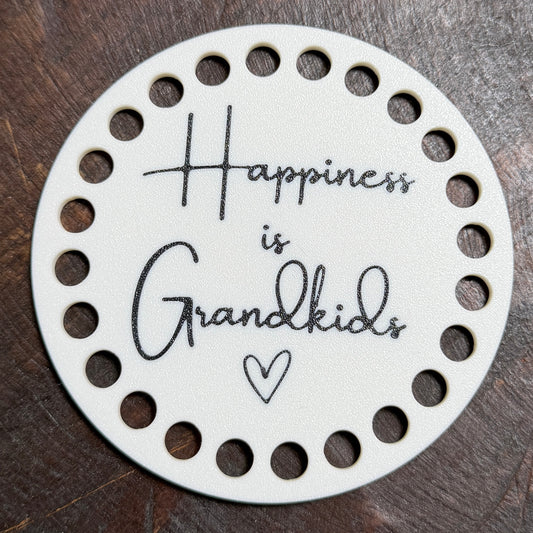 Happiness is Grandkids Base for Basket Making