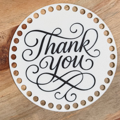 Thank You Base for Basket Making