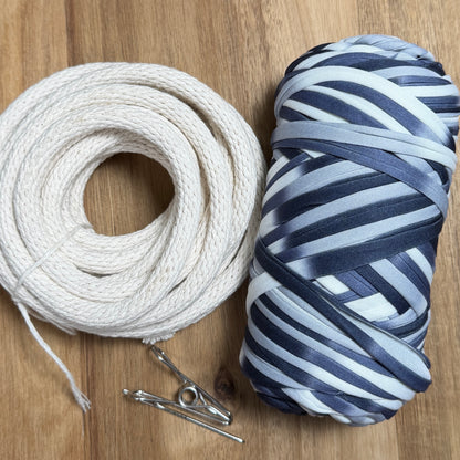 Coiled Basket Weaving Kit with T-Shirt Yarn