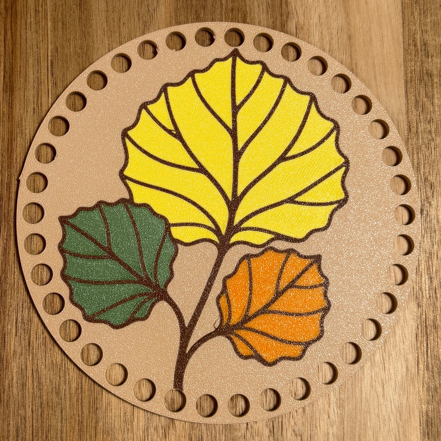 Aspen Leaves Base for Basket Making