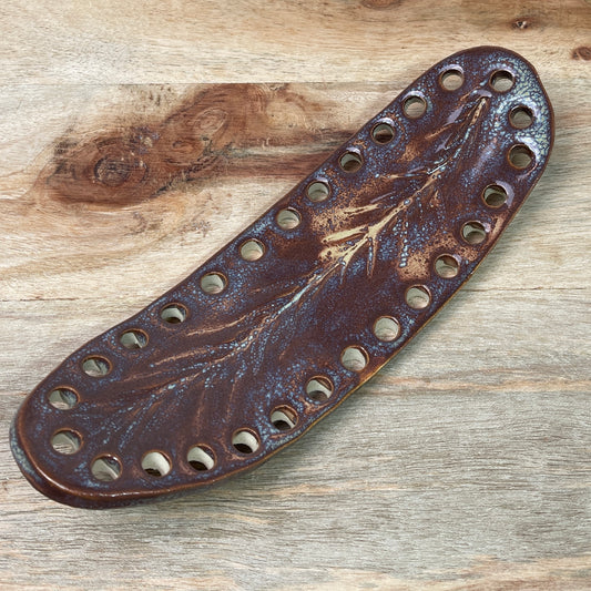 Organic Form Ceramic Base for Basket Coiling & Weaving