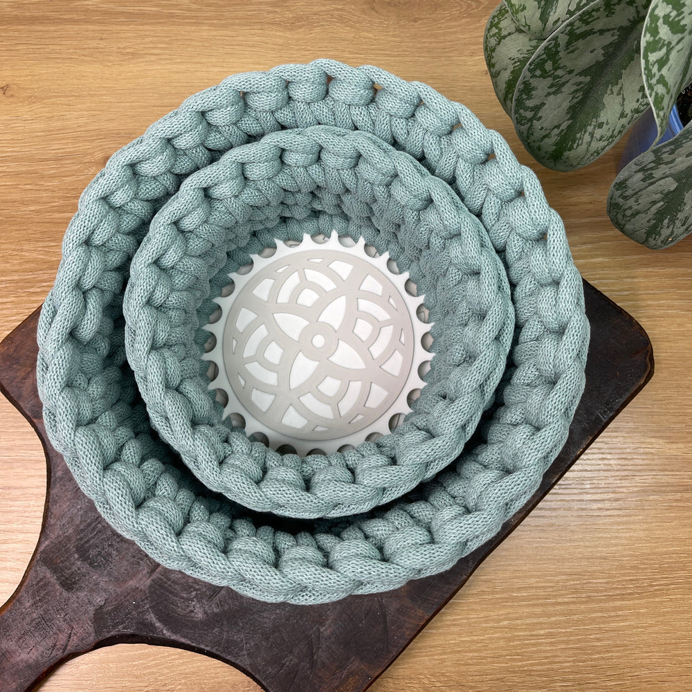 Crochet Nesting Basket Kit for Beginners