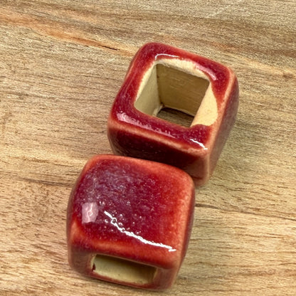 Set of 2 Ceramic Beads