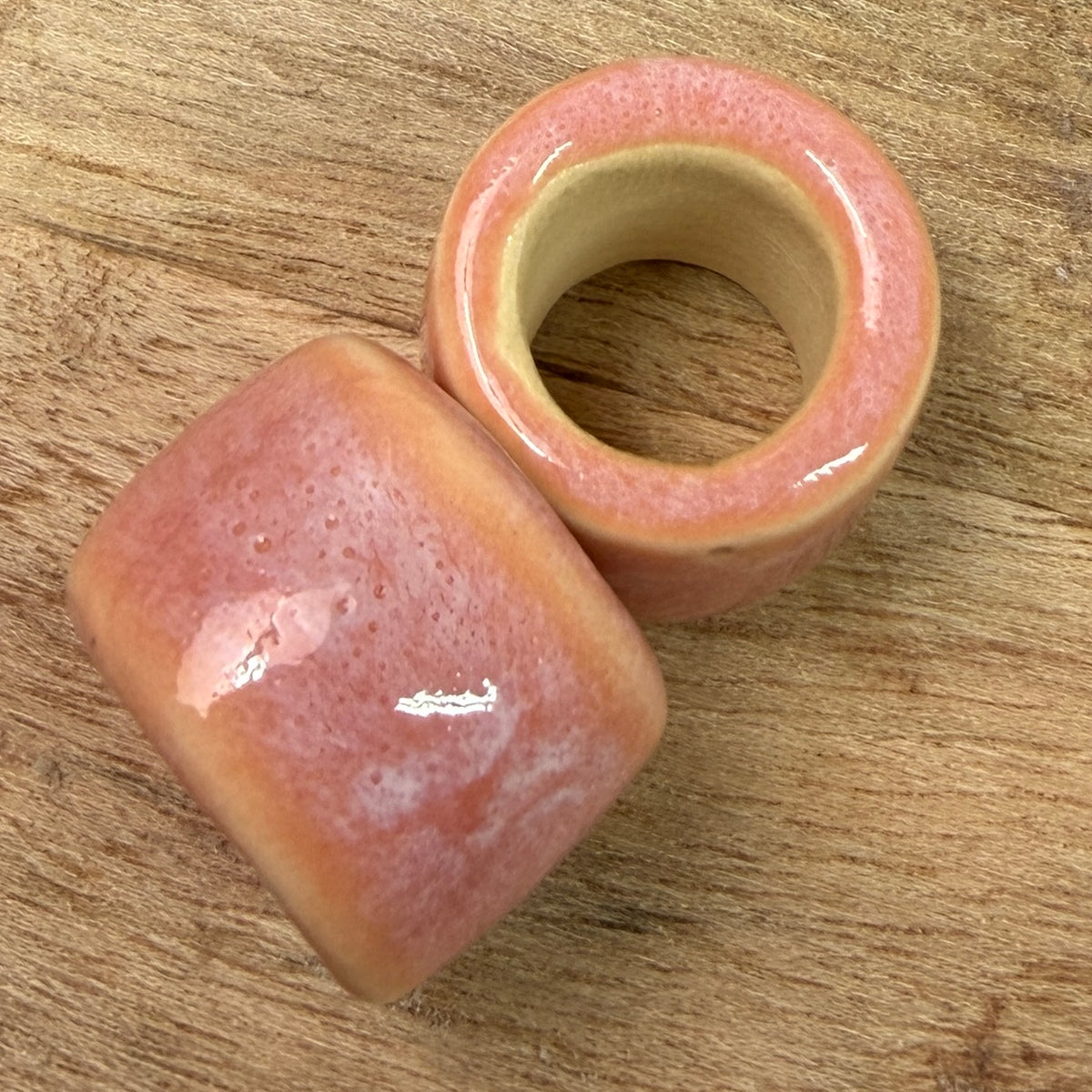 Set of 2 Ceramic Beads