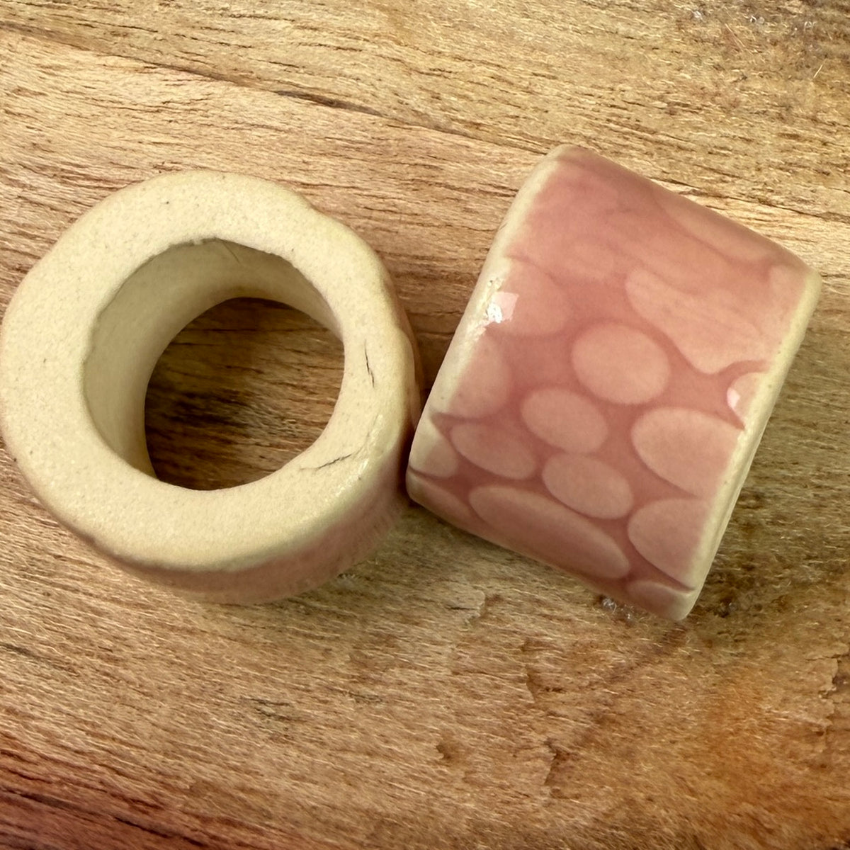 Set of 2 Ceramic Beads