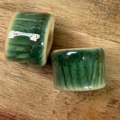 Set of 2 Ceramic Beads