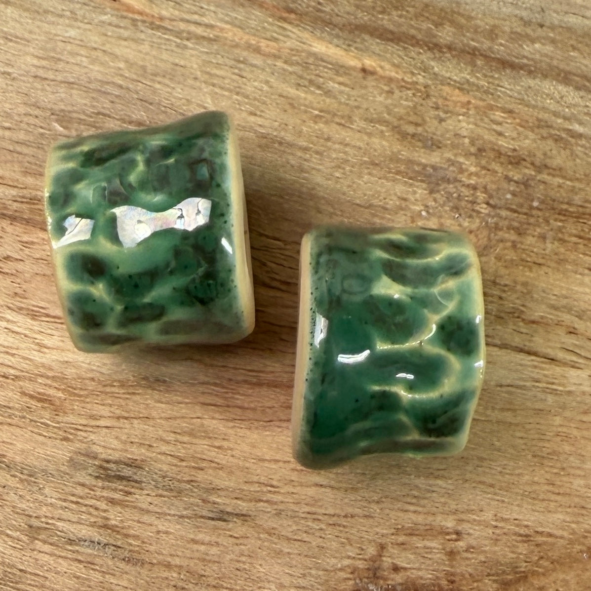 Set of 2 Ceramic Beads