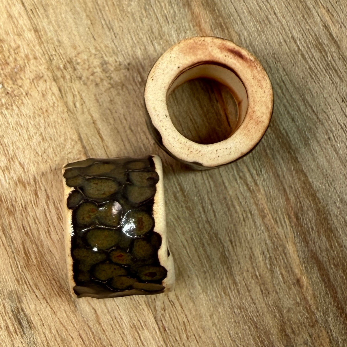 Set of 2 Ceramic Beads