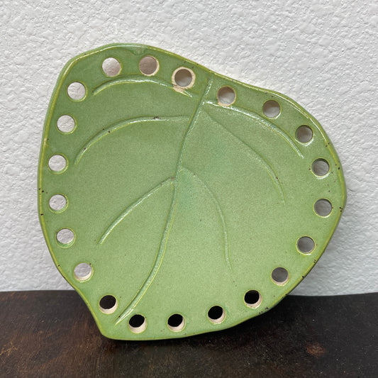 Organic Form Ceramic Base for Basket Coiling & Weaving