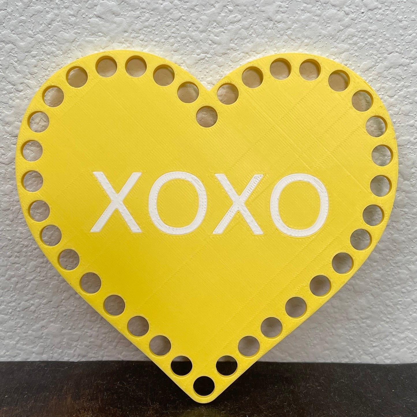 XOXO Heart Shaped Base for Coiling and Crochet