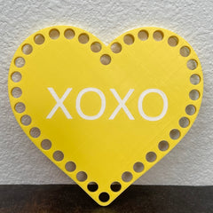 XOXO Heart Shaped Base for Coiling and Crochet