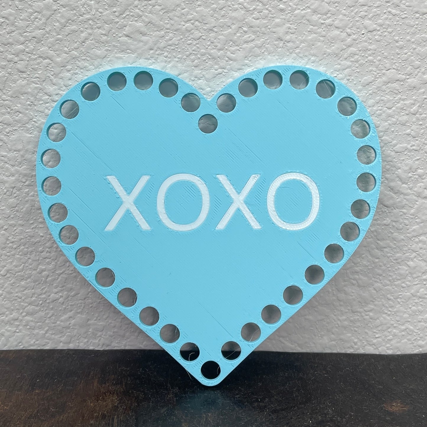 XOXO Heart Shaped Base for Coiling and Crochet