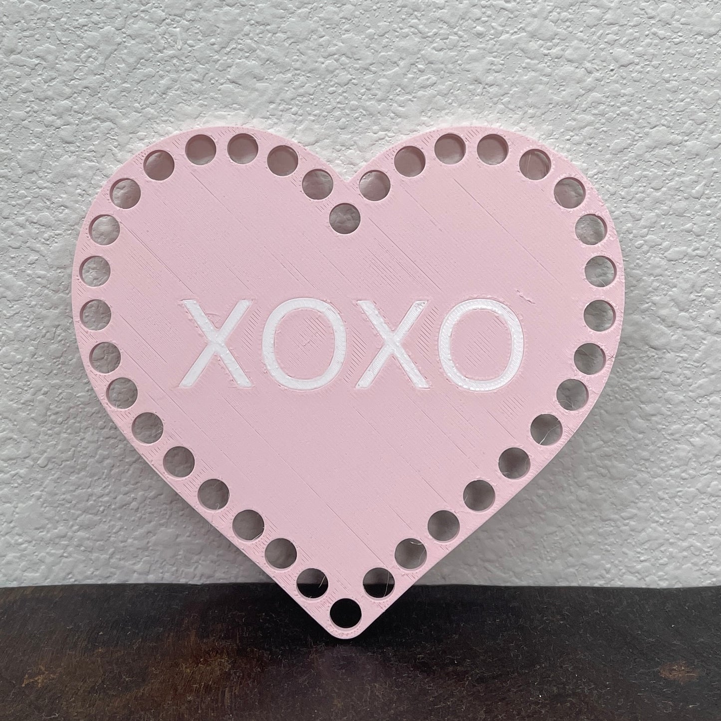 XOXO Heart Shaped Base for Coiling and Crochet