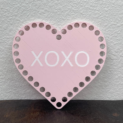 XOXO Heart Shaped Base for Coiling and Crochet