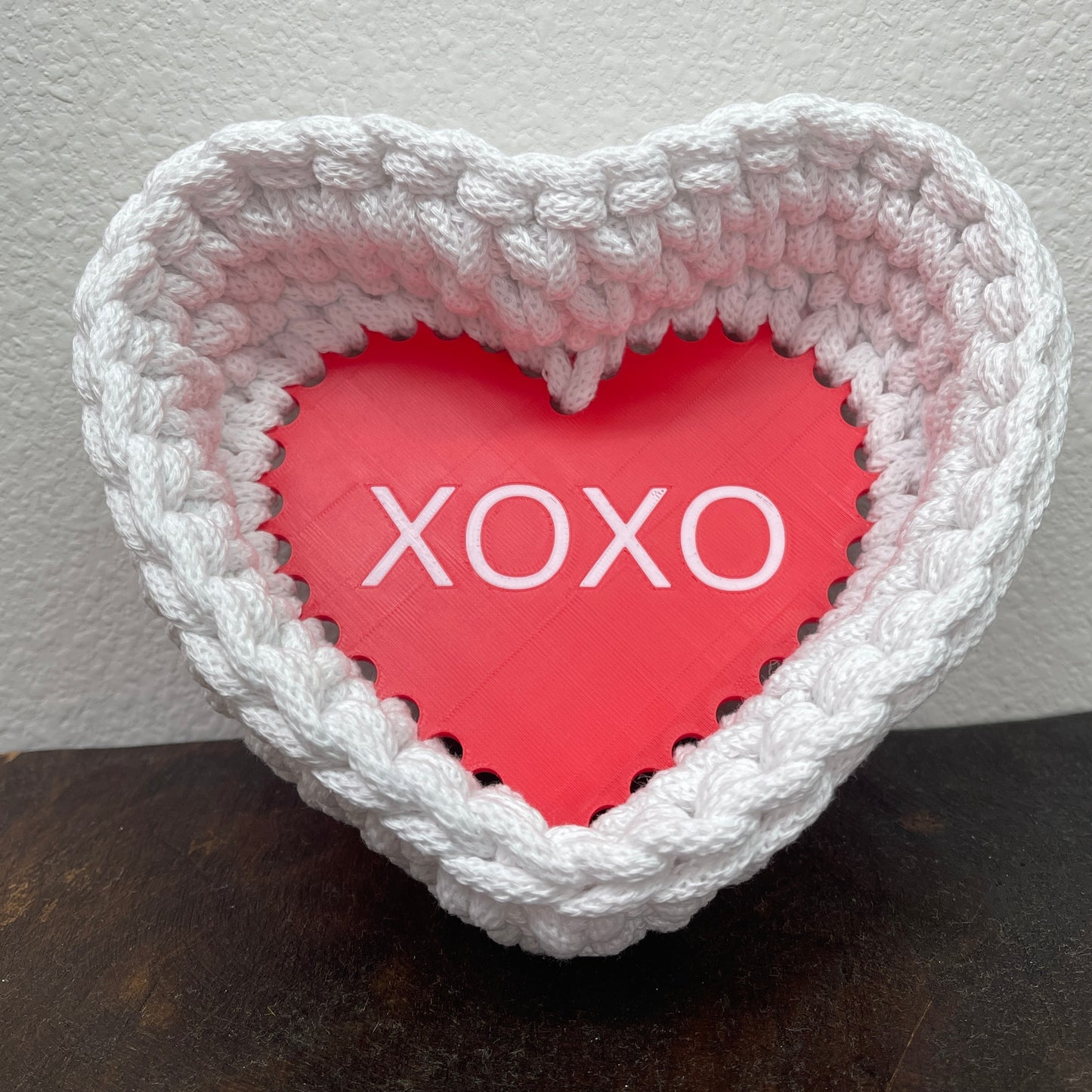 XOXO Heart Shaped Base for Coiling and Crochet