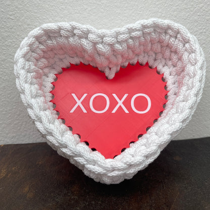 XOXO Heart Shaped Base for Coiling and Crochet
