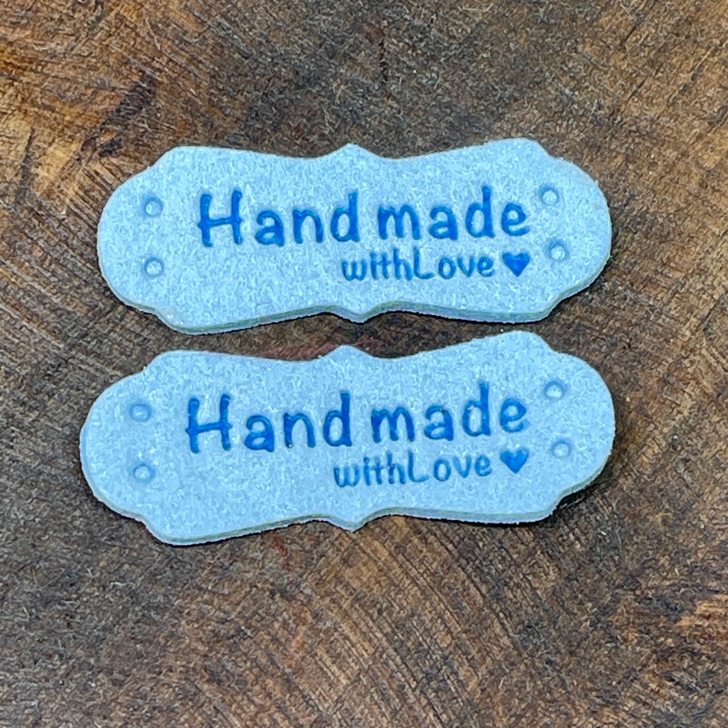 Microfiber Handmade with Love Basket Tags