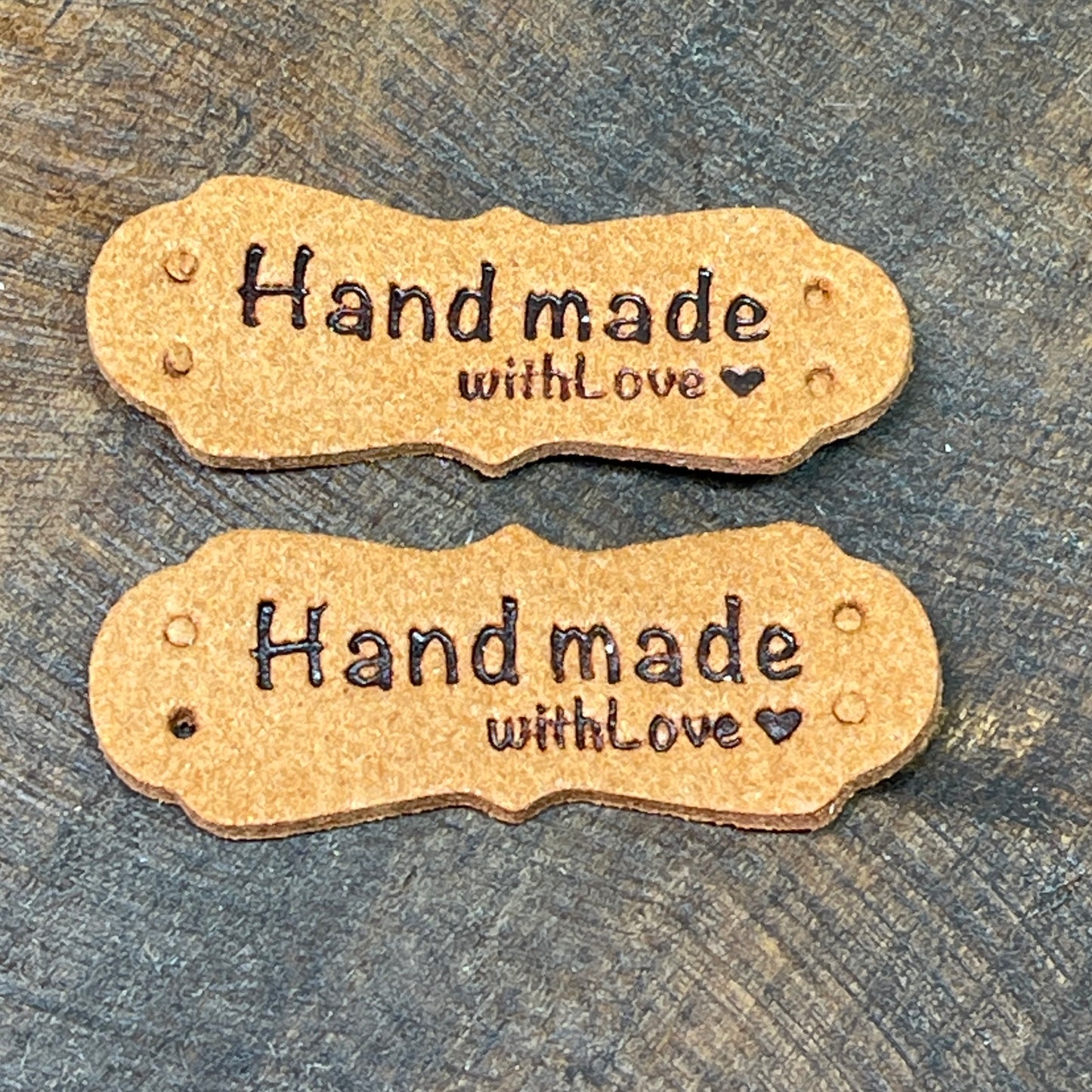 Microfiber Handmade with Love Basket Tags