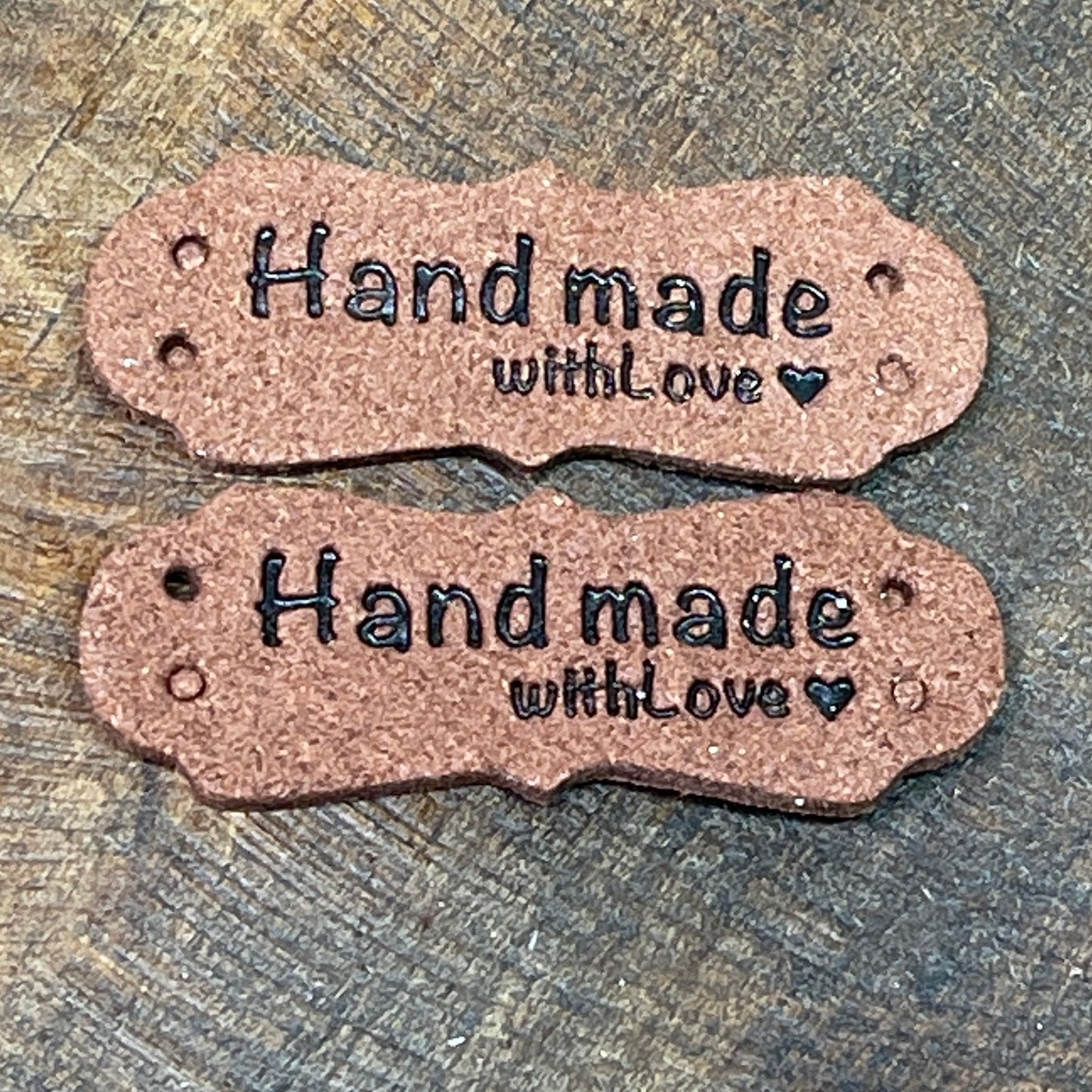 Microfiber Handmade with Love Basket Tags