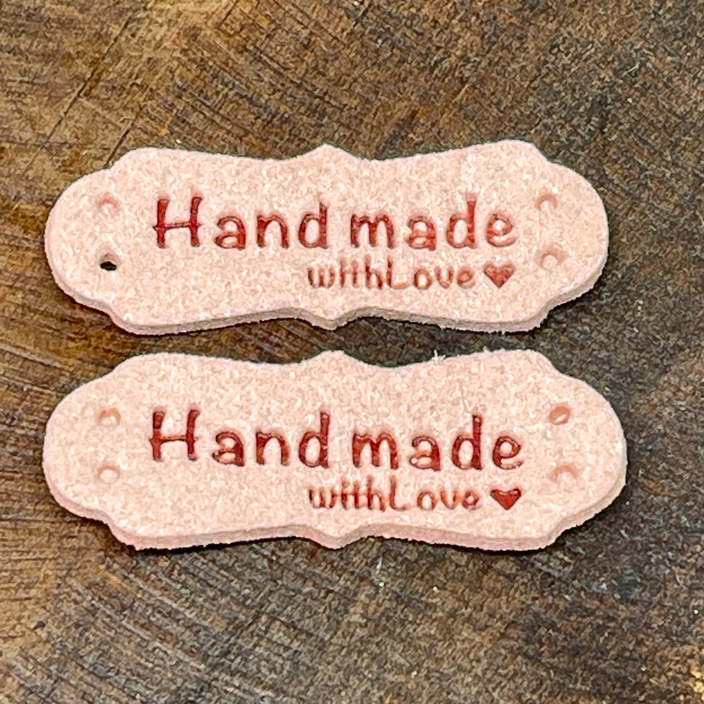 Microfiber Handmade with Love Basket Tags