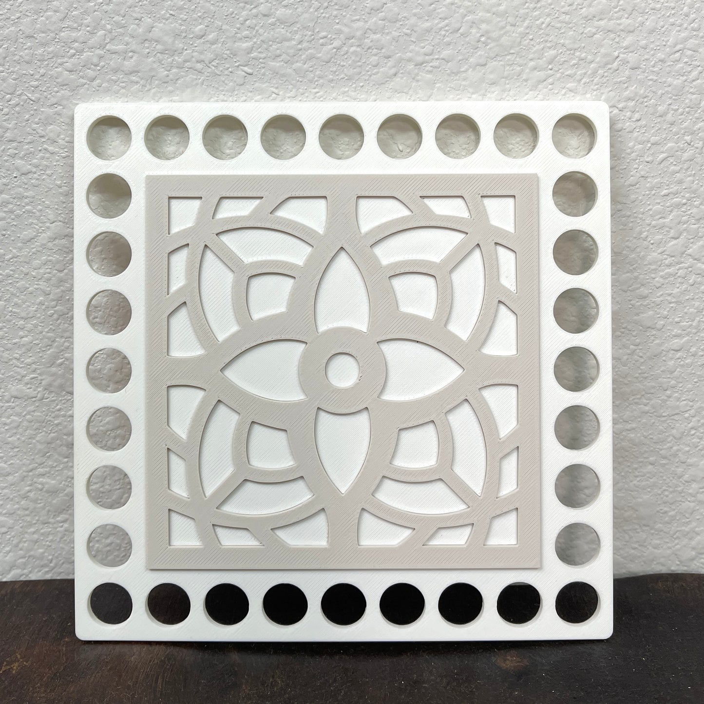 Square Geometric Pattern Base for Jumbo Cord