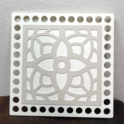 Square Geometric Pattern Base for Jumbo Cord