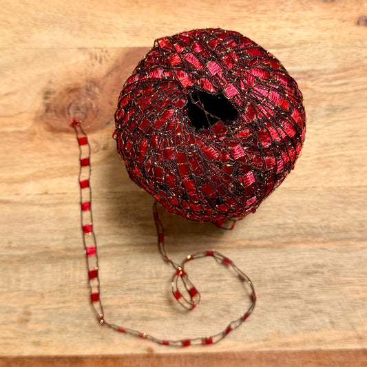 Metallic Ladder Ribbon Yarn