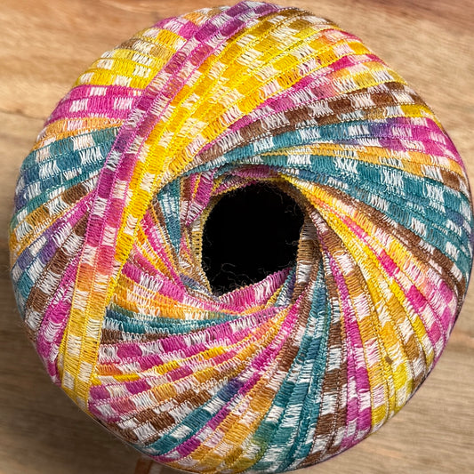 Italian Cotton Blend Ribbon Yarn